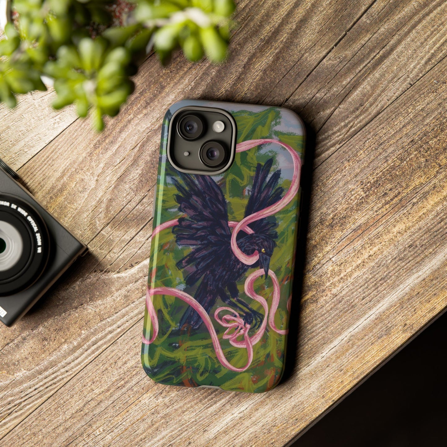 Ribbon Raven Tough Case