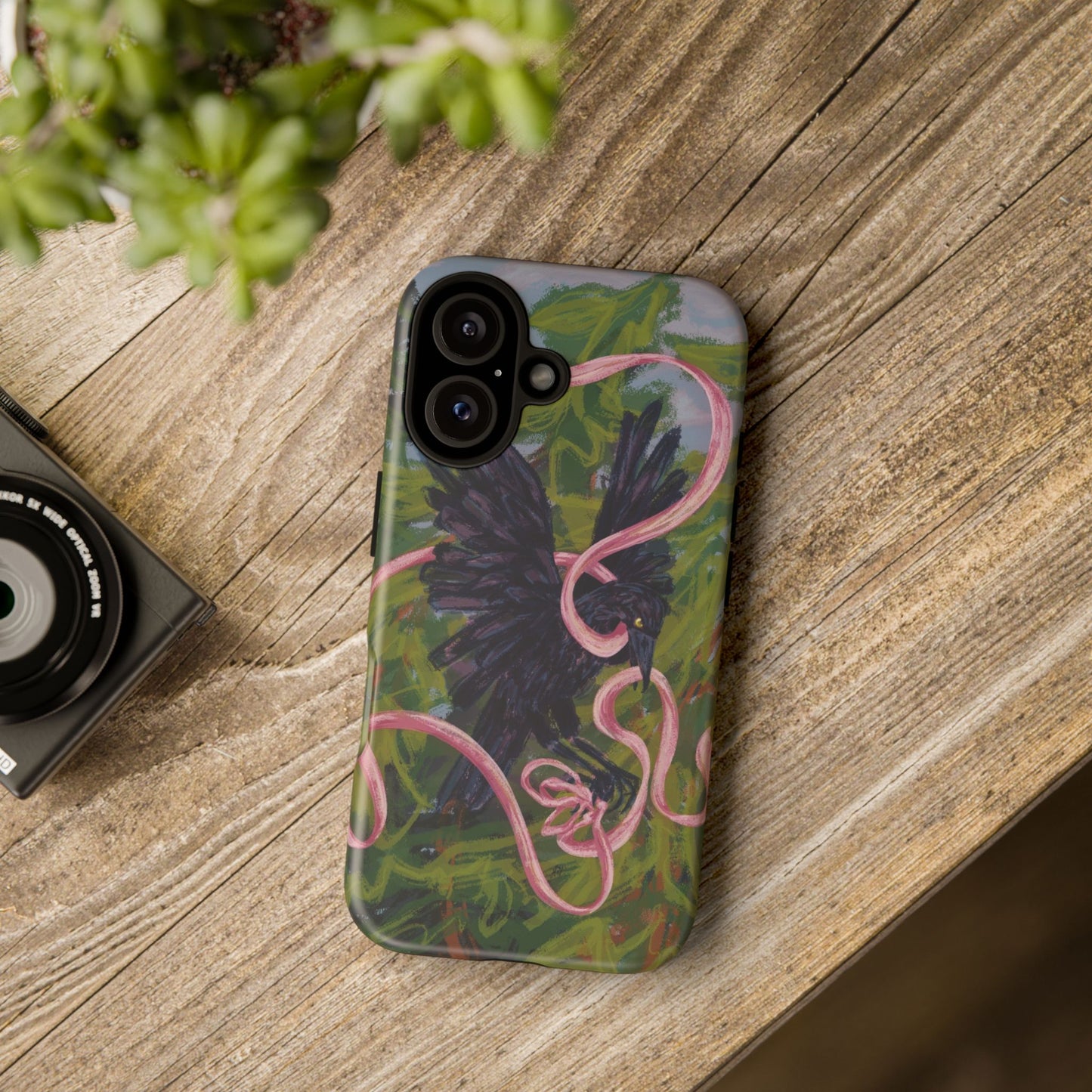 Ribbon Raven Tough Case