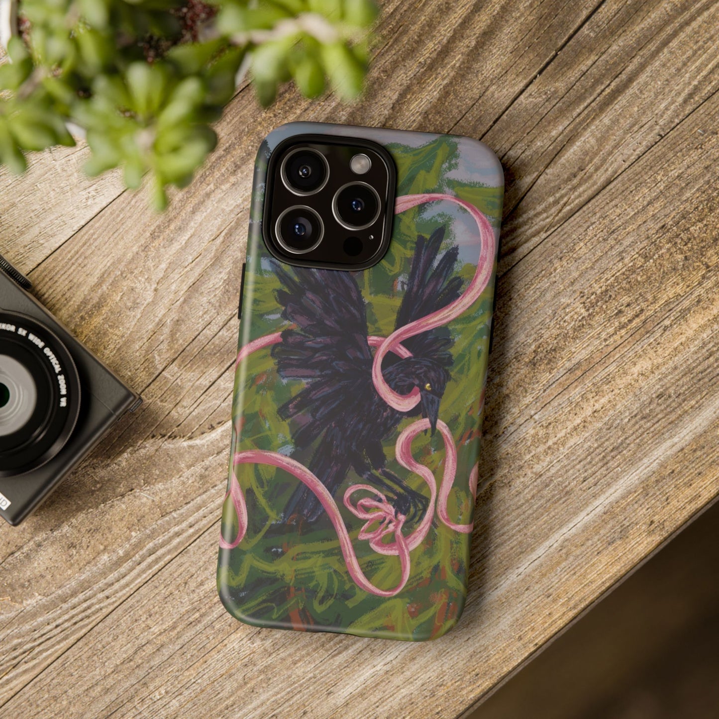 Ribbon Raven Tough Case