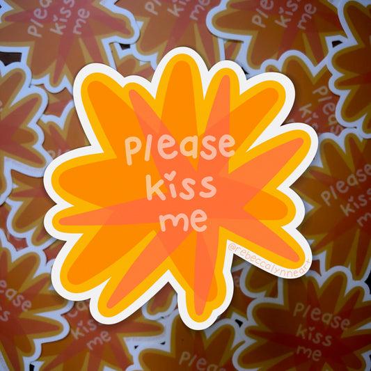 Please Kiss Me Sticker